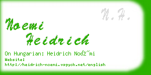 noemi heidrich business card